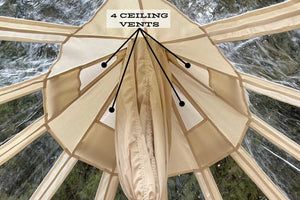 bell tent ceiling ventilation points