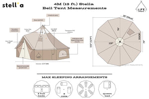 13 foot bell tent measurements