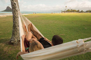 2 people on hammock