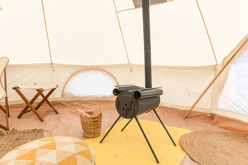 Some bell tents have a stove jack