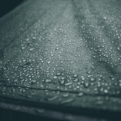 rain on a nylon tent